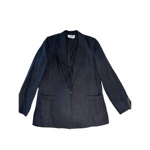 Vintage forecaster of Boston Med Black Blazer Size 9/10 Single‎ Button Texture